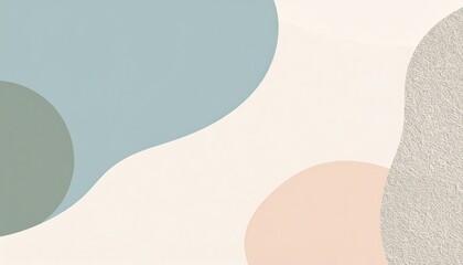 Abstract Pastel Shapes Background Design