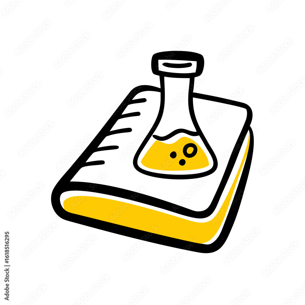 Poster lab notebook – hand drawing icon for web and graphic design