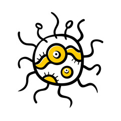 Virus – Hand Drawing Icon for Web and Graphic Design
