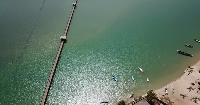 Vue a&eacute;rienne de l'&icirc;le aux coquillage S&eacute;n&eacute;gal