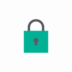 locked padlock secure icon sign vector