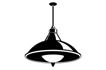 hanging pendant light black and white silhouette