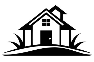 Vector illustration of house silhouettes, perfect for home and property icons