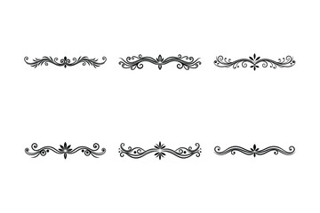 set of decorative borders