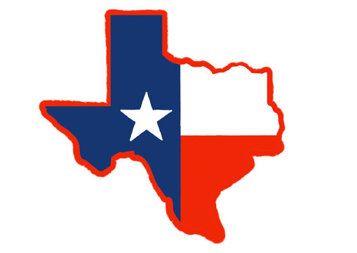 Texas state vector map &ndash; modern flat design illustration of US state silhouette, perfect for web, infographics, education, presentations, and creative use