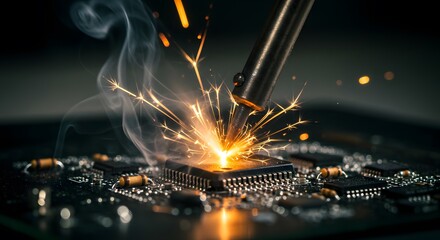 Circuit boards and soldering work