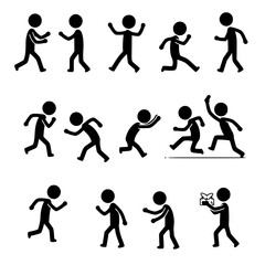 Dynamic figures show movement and celebration moments