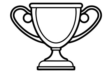 trophy cup, an isolated shiny metal object, symbolizes a champion's victory and the prize for first place in a competition