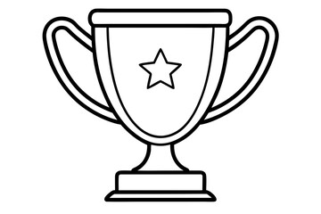 trophy cup, an isolated shiny metal object, symbolizes a champion's victory and the prize for first place in a competition