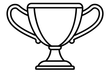 trophy cup, an isolated shiny metal object, symbolizes a champion's victory and the prize for first place in a competition