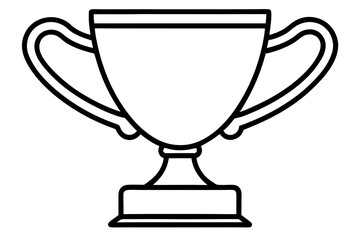 trophy cup, an isolated shiny metal object, symbolizes a champion's victory and the prize for first place in a competition