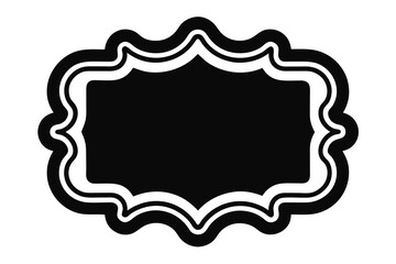 Retro vector frame and border design set with ornate floral patterns for vintage labels, cards, or invitations