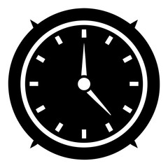 Time Management Clock Icon Modern Flat Vector