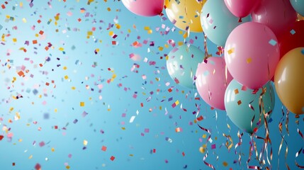 Golden and blue baloons