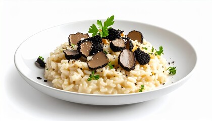 Creamy Truffle Risotto with Black Truffle Shavings