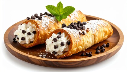 Authentic Italian Cannoli with Ricotta Cream