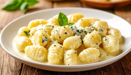 Creamy Gnocchi with Blue Cheese and Herbs