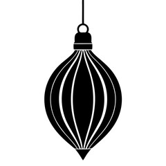 Vector art of christmas ornament isolated on white background for holiday decoration and graphic element