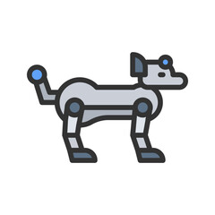 Robot pet icon vector image. Suitable for mobile apps, web apps and print media.