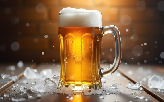 a background image of very cold beer for international beer day greetings. High quality