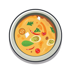 Vector chicken soup .