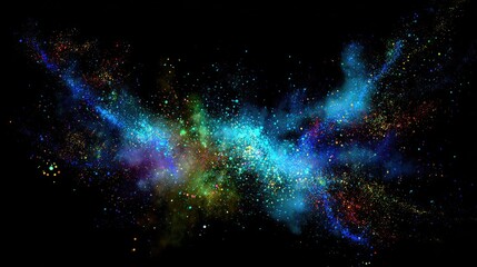 Fototapeta premium Colorful nebula in deep space