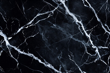 Black Nero Marquina marble texture with white lightning veins