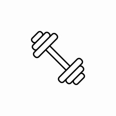 exercise hand dumbbell icon sign vector