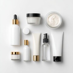 A variety of skin care products
