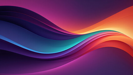 Abstract colorful waves flow with a vibrant gradient background