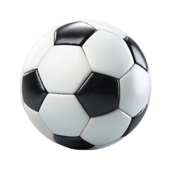 Fototapeta premium Classic black and white soccer ball sport game, Isolated On White, Png Transparent, Cut Out