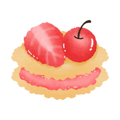 Cherry Strawberry Bakery Cake