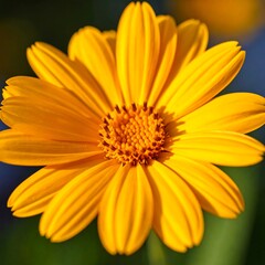 Close-up of a bright yellow flower
