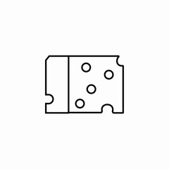 movie ticket stub icon sign vector