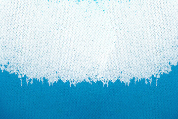 Distressed Grungy Light Blue Fabric Texture Overlay. The Rugged Texture Offers a Strong Visual...