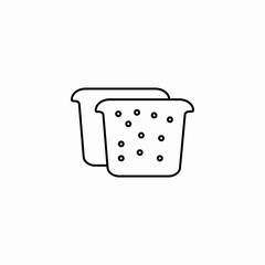 sliced bread loaves icon sign vector