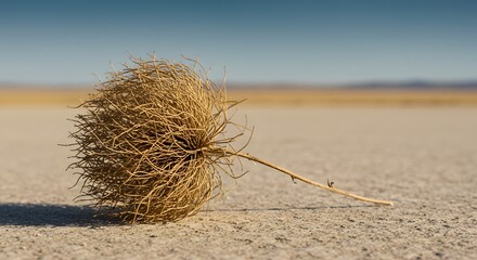 Tumbleweed in the desert