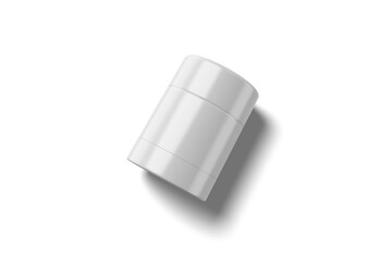 High Angle View of Blank Salt Jar, 3D Illustration