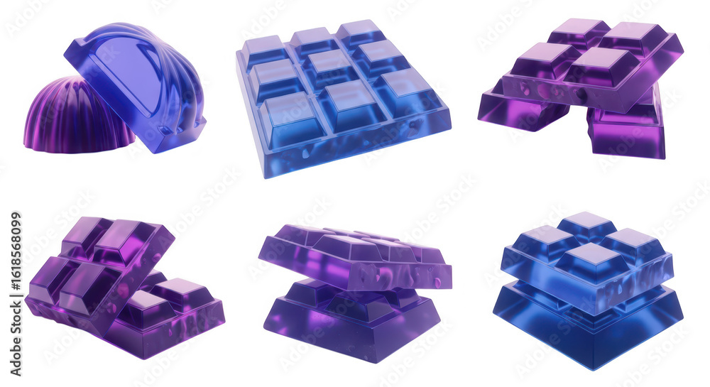 Poster abstract transparent colorful geometric shapes displayed against a white backdrop suggesting graphic