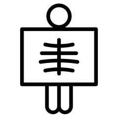 X ray icon vector illustration