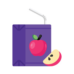 Apple Juice Vector style icon. Eps 10 file
