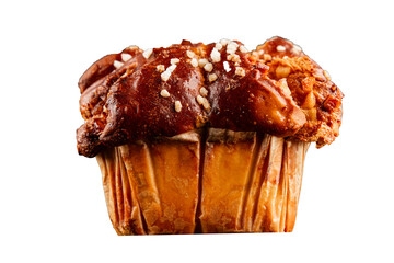 Brioche sweet baked dessert fluffy baked goods fresh delicious gourmet food background on the table...