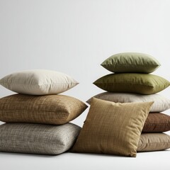 Obraz premium pillows with white background