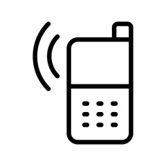 Phone icon collection in line style. Contact us symbol. Call, talk, phone, chat bubble, communication, mobile phone, telephone, ringing sign vector illustration 