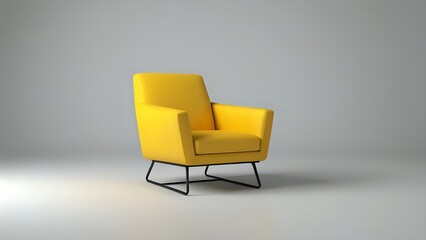 yellow chair in the office