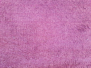 Close up on pink faux fur