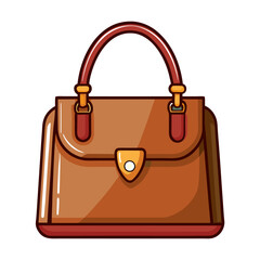 vector illustration of red bag