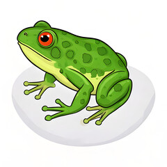 Obraz premium green Frog illustration design 