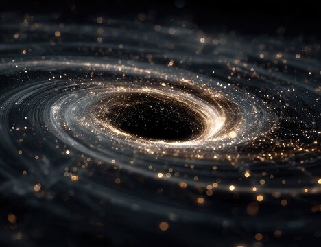 Cosmic vortex, swirling dust and light
