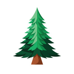 christmas tree vector illustration
